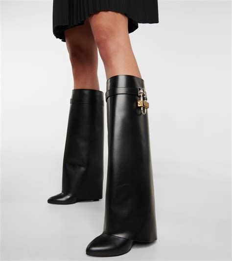 givenchy black buckle boots|givenchy shark boots price.